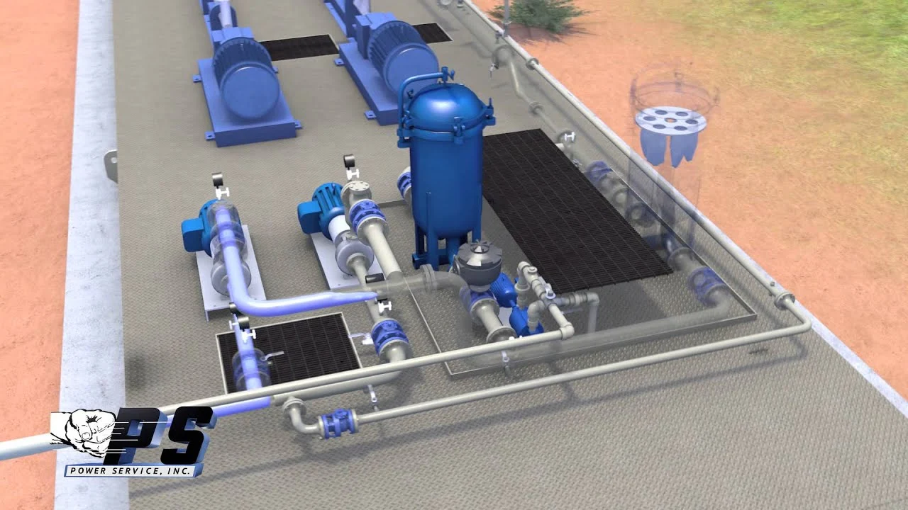 Power Service Inc - Salt Water Disposal Unit - Animated Example (no audio)